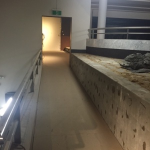 Ramp leading to the former 'ghetto' section.