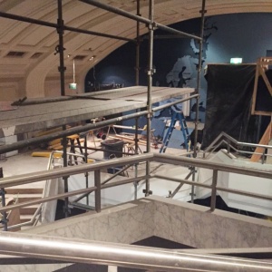 Scaffolding in and around 'the void'.