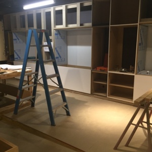 Newly constructed cabinets