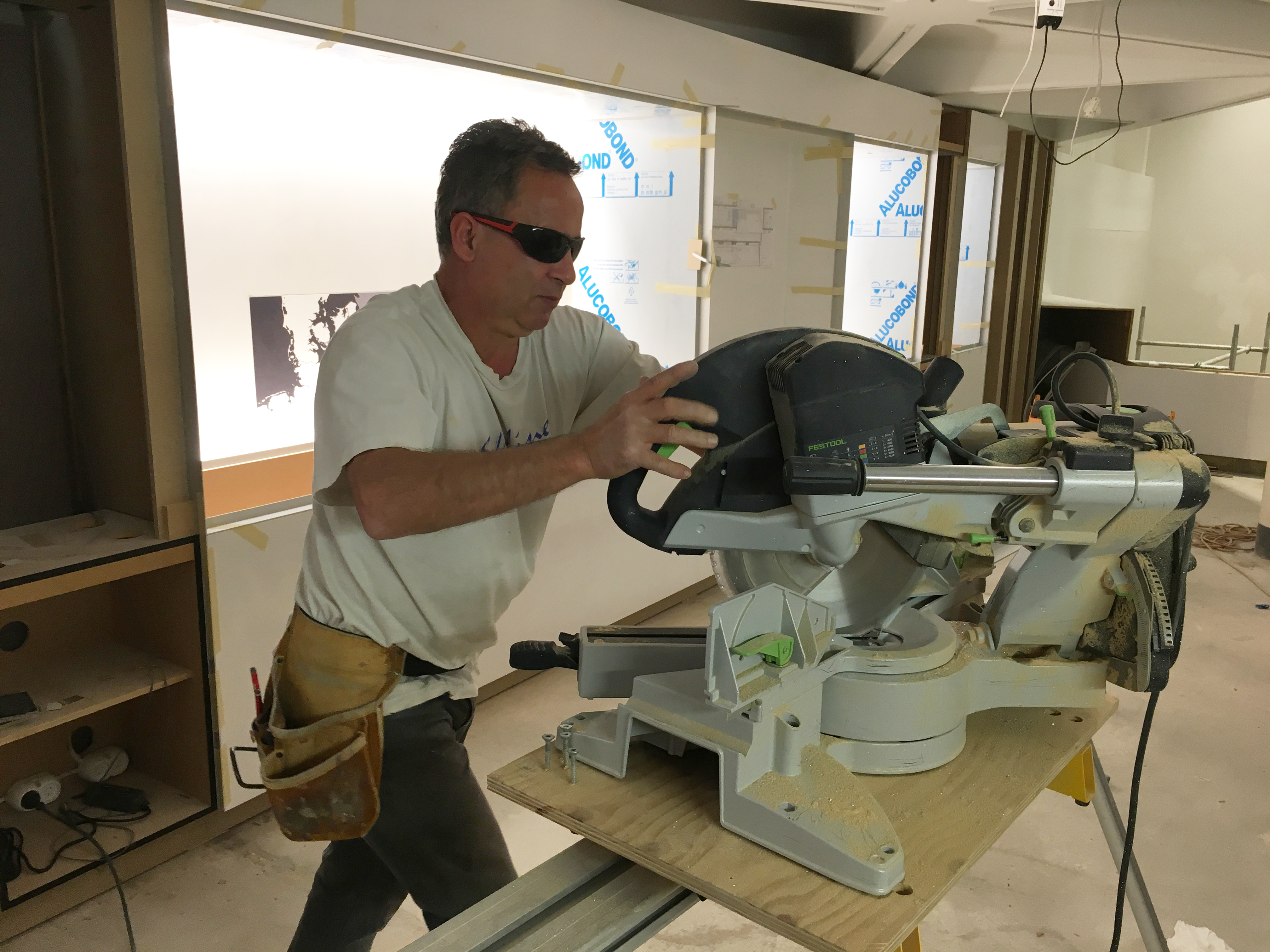 Builders hard at work