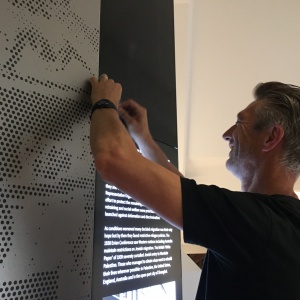 Matt – from the Signage company installing the graphics (“it’s been an intricate, complicated job”). Matt started as a screen printer in England, came backpacking to Australia and never left