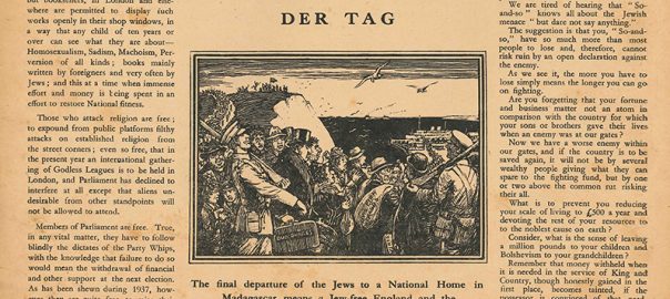 Australia – A Territorial Solution of the Jewish Problem