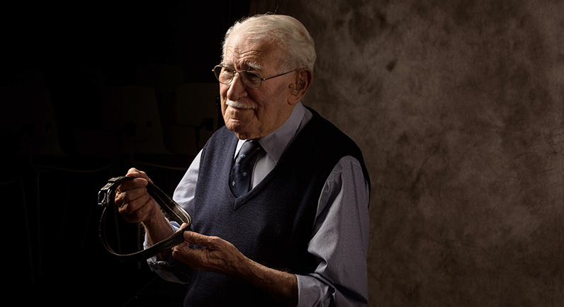 Eddie Jaku OAM, Holocaust survivor, with his belt