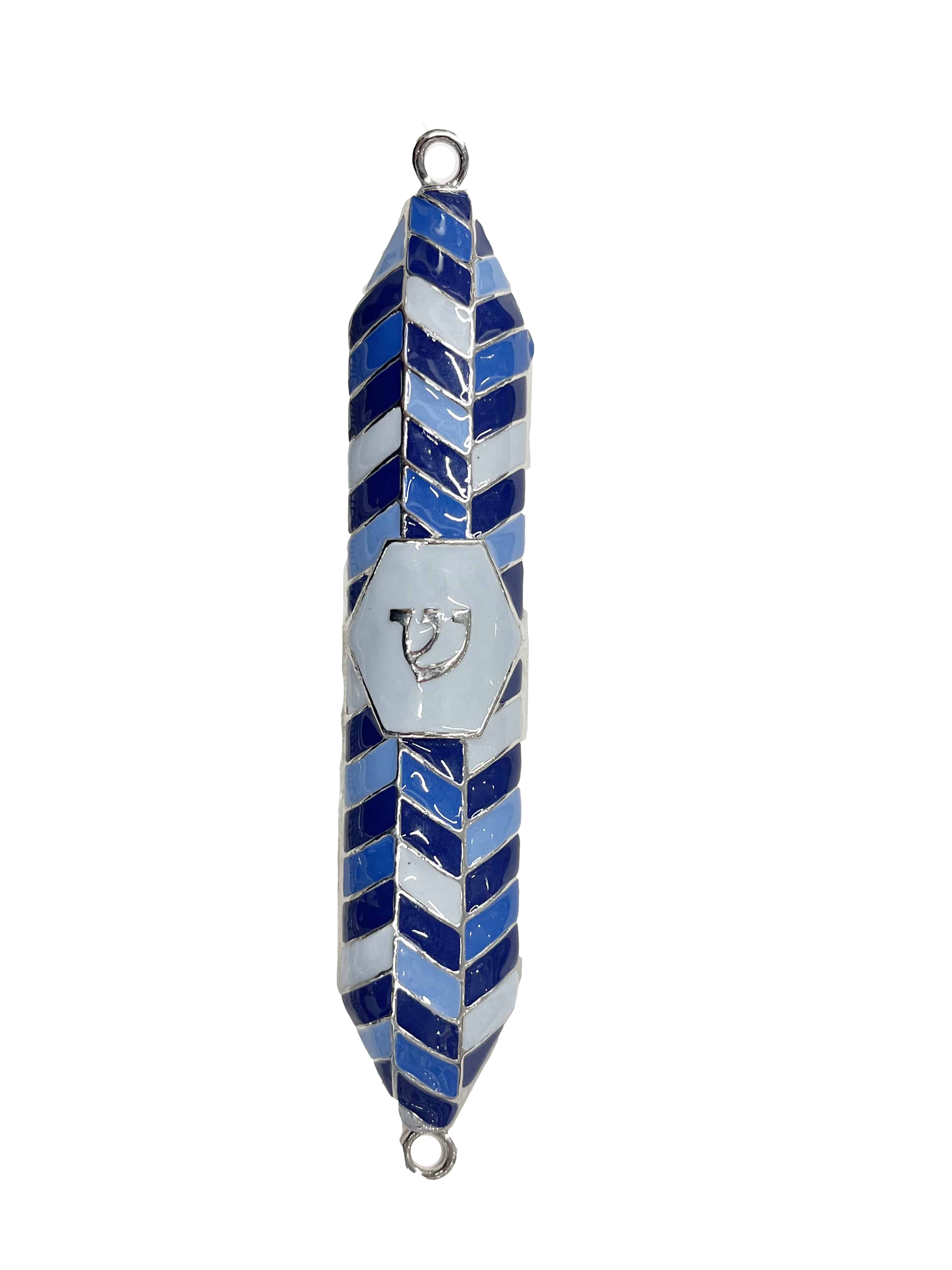 Mezuzah Blue Chevron Sydney Jewish Museum